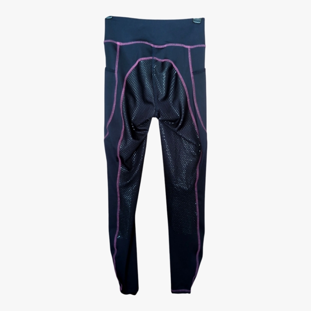 By Dover Saddlery Riding Sport Leggings Women Size XS Equestrian Black/Pink
